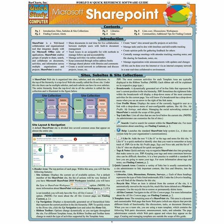 BARCHARTS Sharepoint 2013 Study Guide 9781423220200